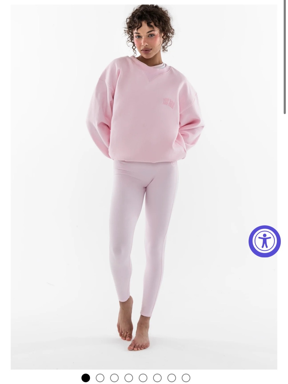 The Bar Light Pink Women's Sweatshirt